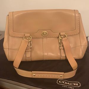 Coach Classic Tan Medium Sized Shoulder Bag